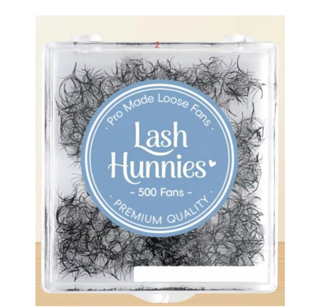 10D 0.05 Pointy Base Promade Loose Fans - 500 Fans