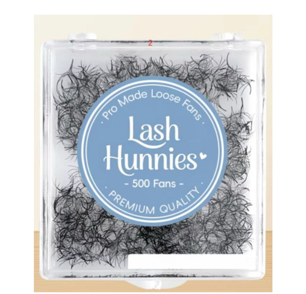 10D 0.05 Pointy Base Promade Loose Fans - 500 Fans
